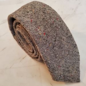 Men's Mosaic gray knitted tie